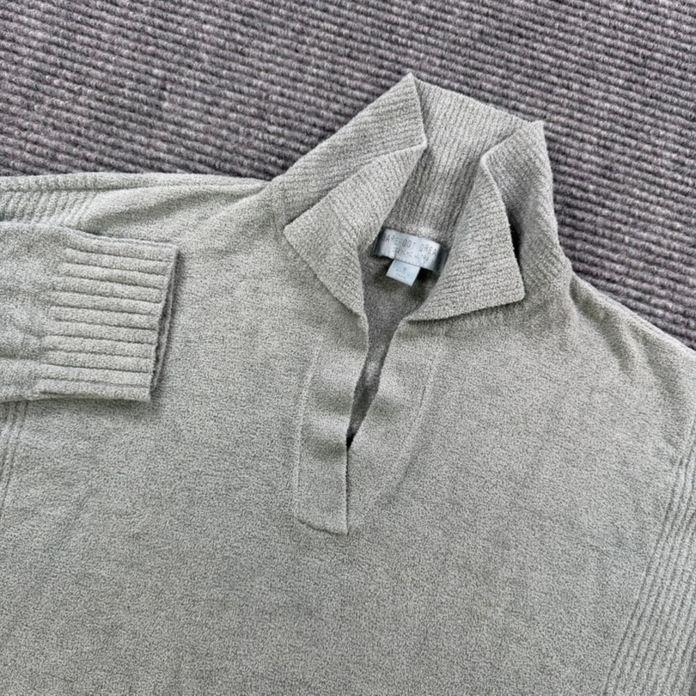 Barefoot Dreams CozyChic Ultra Lite Pullover Sweater Women Small Sage Green Warm - Picture 1 of 12